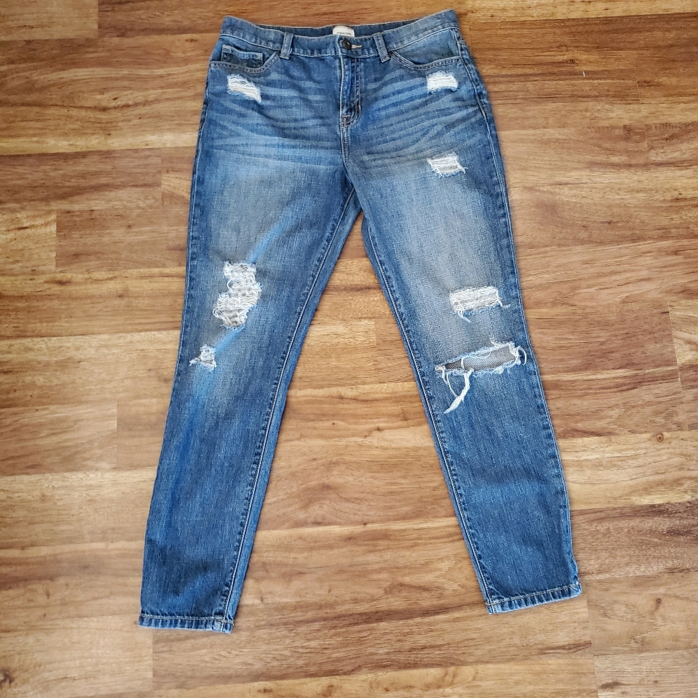 Sneak Peek Boyfriend Jeans Women's Size Small Distressed